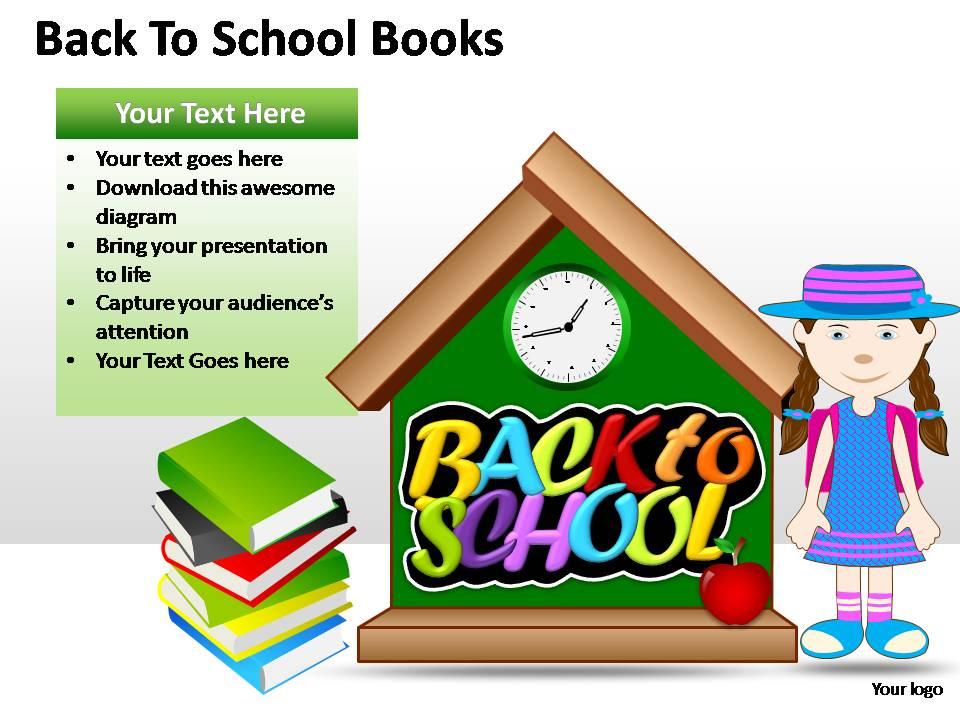 Back To School Books Powerpoint Presentation Slides | PowerPoint Slide ...