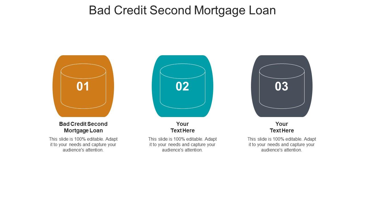 Bad credit second mortgage loan ppt powerpoint presentation ideas samples cpb Slide01