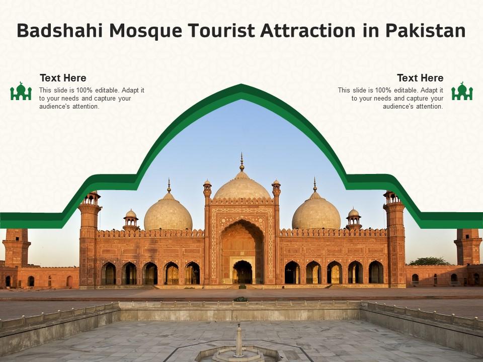 Badshahi mosque tourist attraction in pakistan Slide00