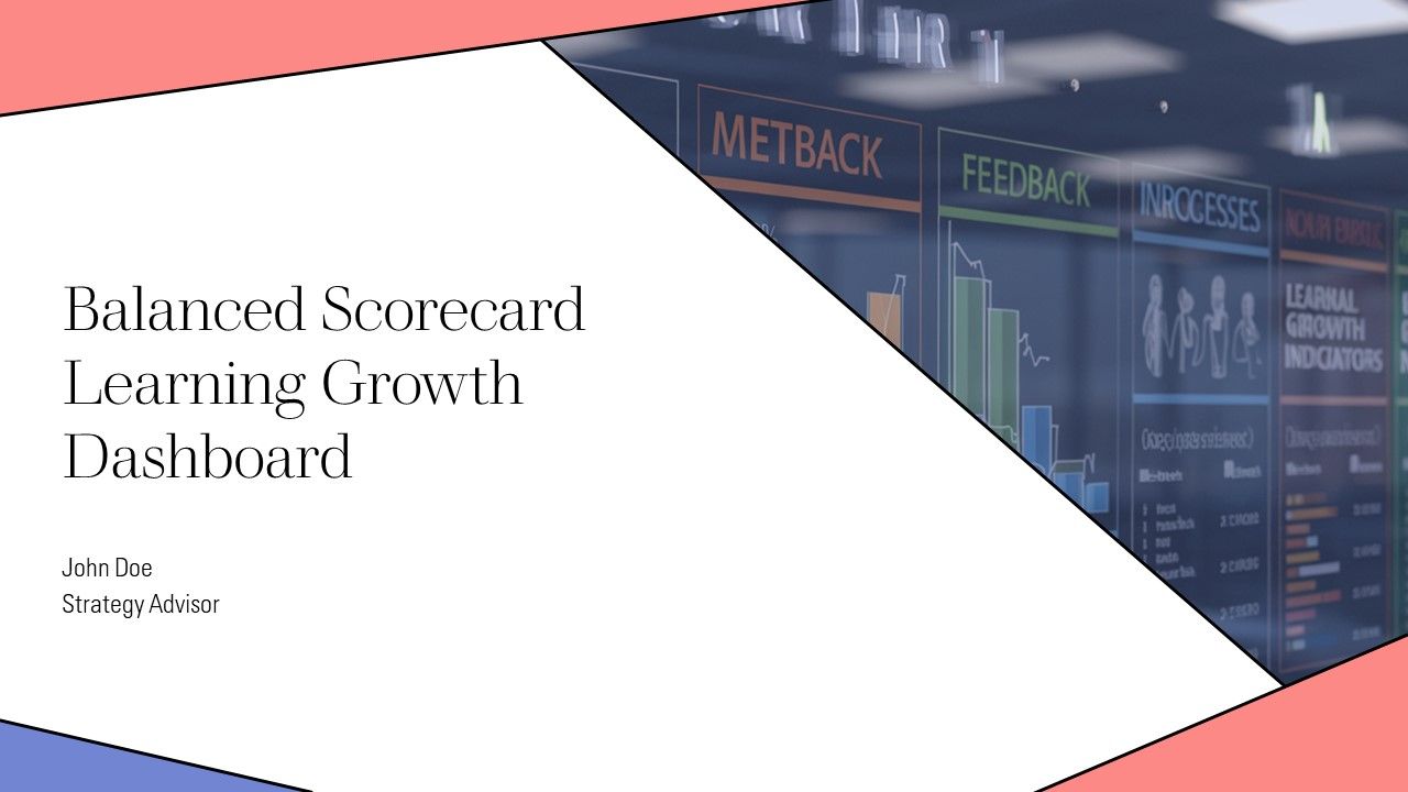 Balanced Scorecard Learning Growth Dashboard PPT Presentation AT