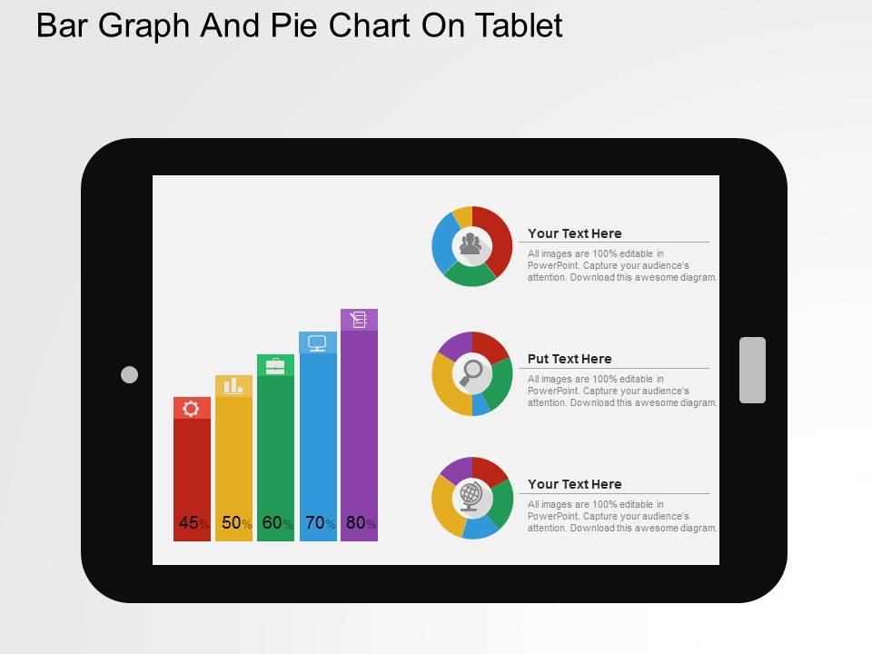 bar_graph_and_pie_chart_on_tablet_flat_powerpoint_design_Slide01