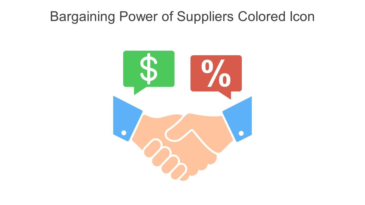 Bargaining Power Of Suppliers Colored Icon In Powerpoint Pptx Png And