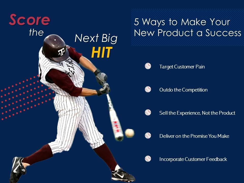 Baseball and business new product launch success strategies for startup Slide01