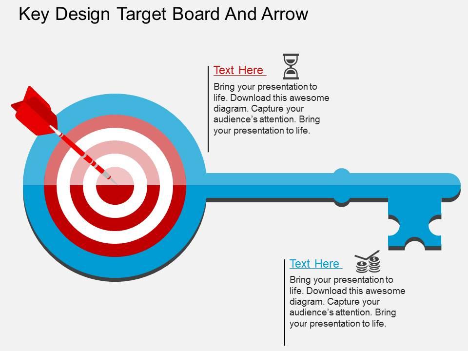 bb_key_design_target_board_and_arrow_flat_powerpoint_design_Slide01