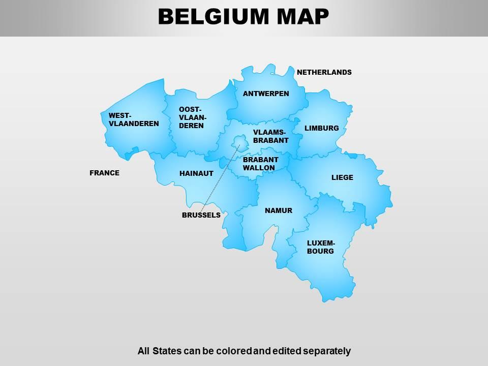 Belgium powerpoint maps Slide00