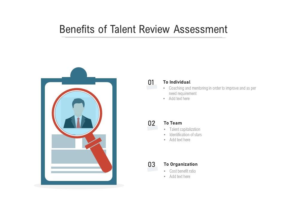 Benefits of talent review assessment Slide01