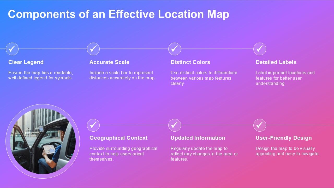 Best Practices Location Map And Usage PPT Sample AT