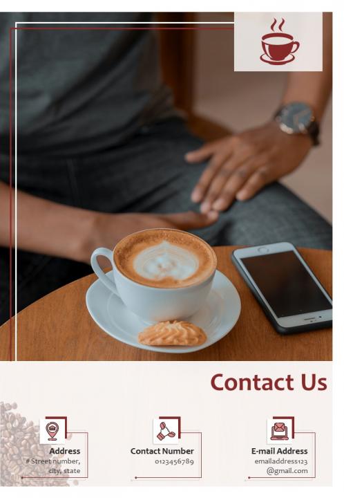 Bi fold cafe bistro business plan document report pdf ppt template one pager Slide04