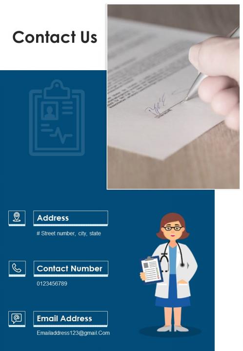 Bi fold daily appointment planner chart for doctor document report pdf ppt template one pager Slide04