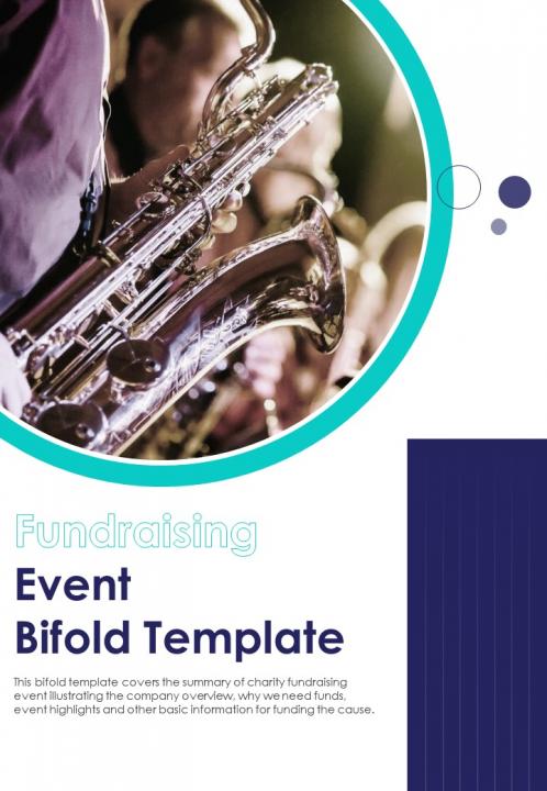 Bi fold fundraising event document report pdf ppt template Slide01