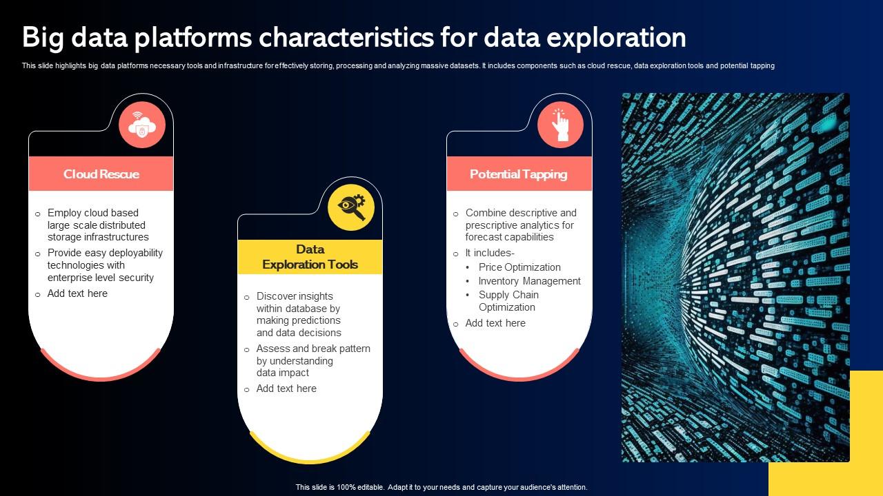 Big Data Platforms Characteristics For Data Exploration