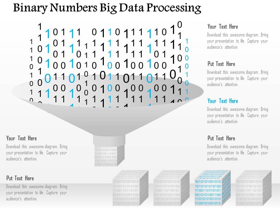 Binary numbers big data processing ppt slides Slide01