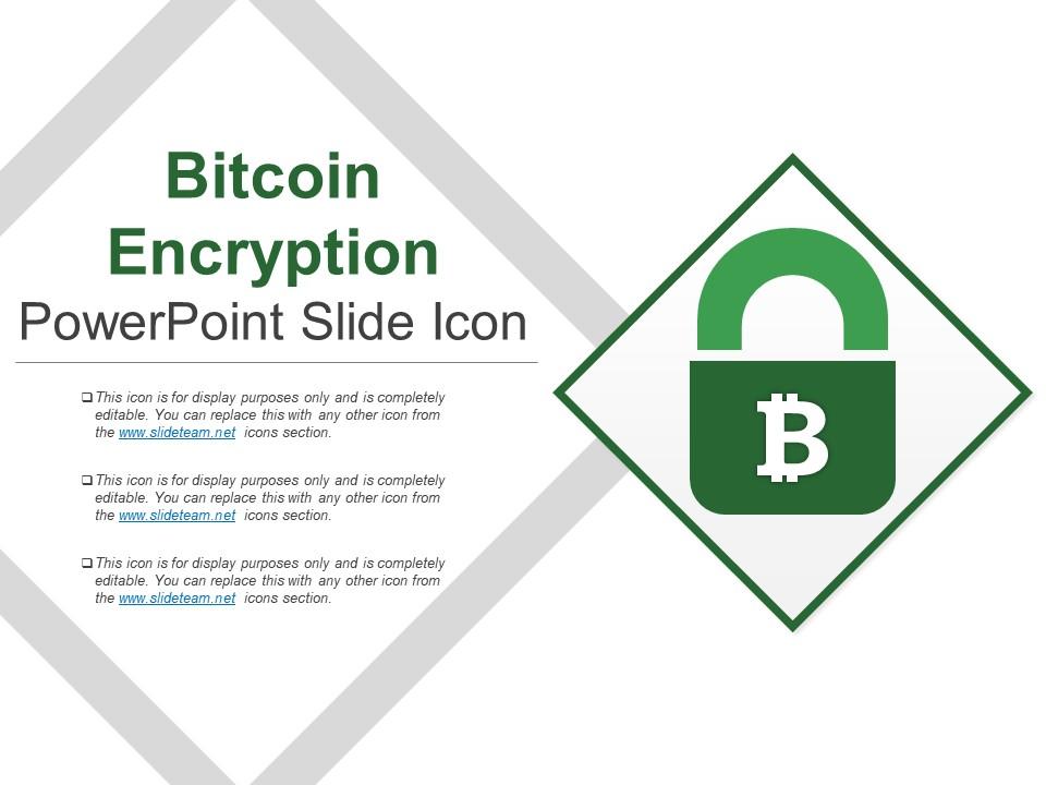 Bitcoin encryption powerpoint slide icon Slide00