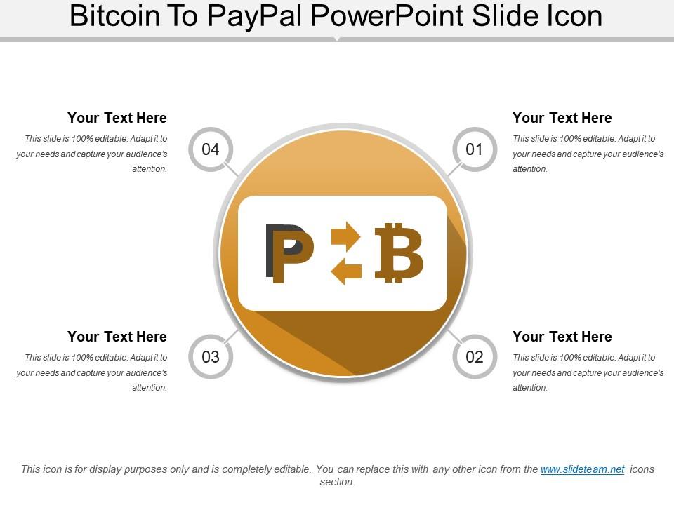 Bitcoin to paypal powerpoint slide icon Slide00