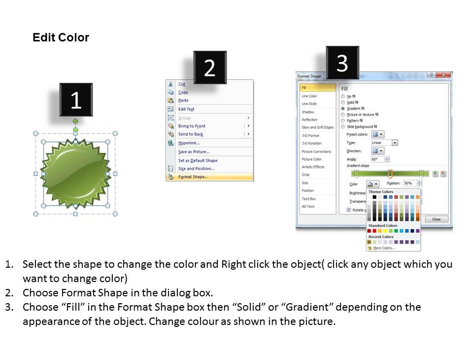 blow up stars highlight showing features powerpoint diagram templates