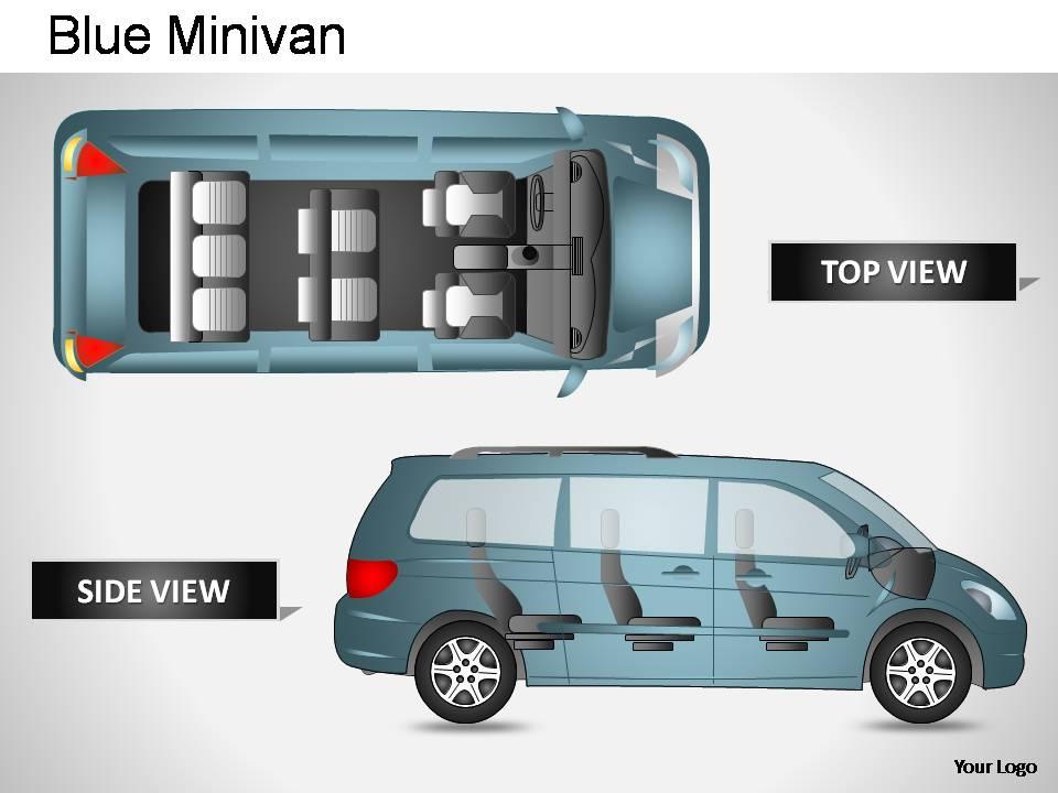 blue_minivan_side_view_powerpoint_presentation_slides_Slide01