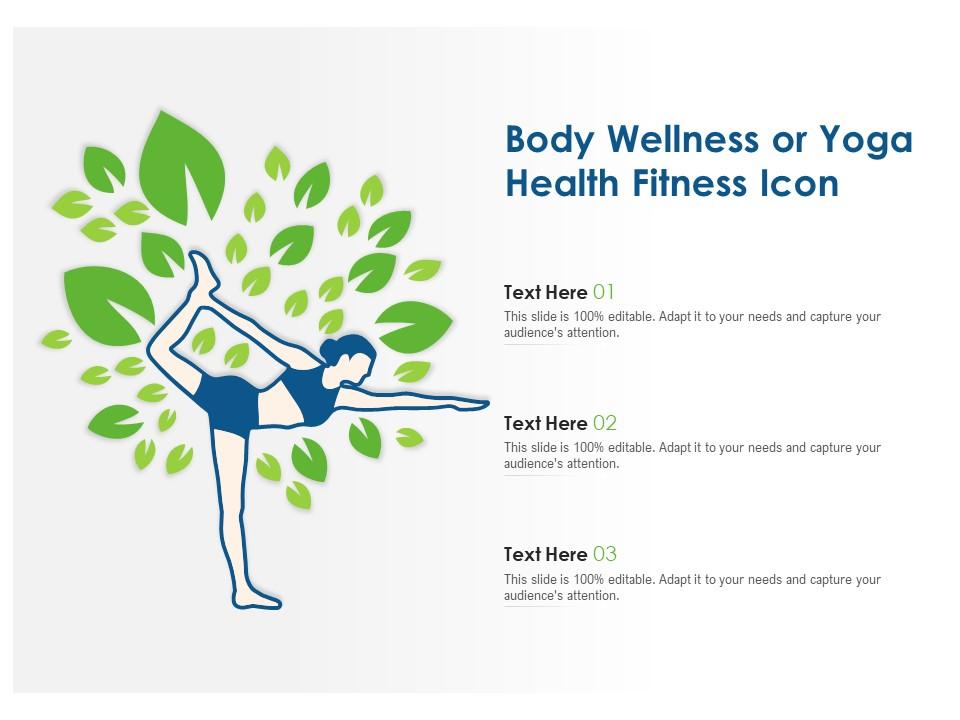 Body wellness or yoga health fitness icon Slide01