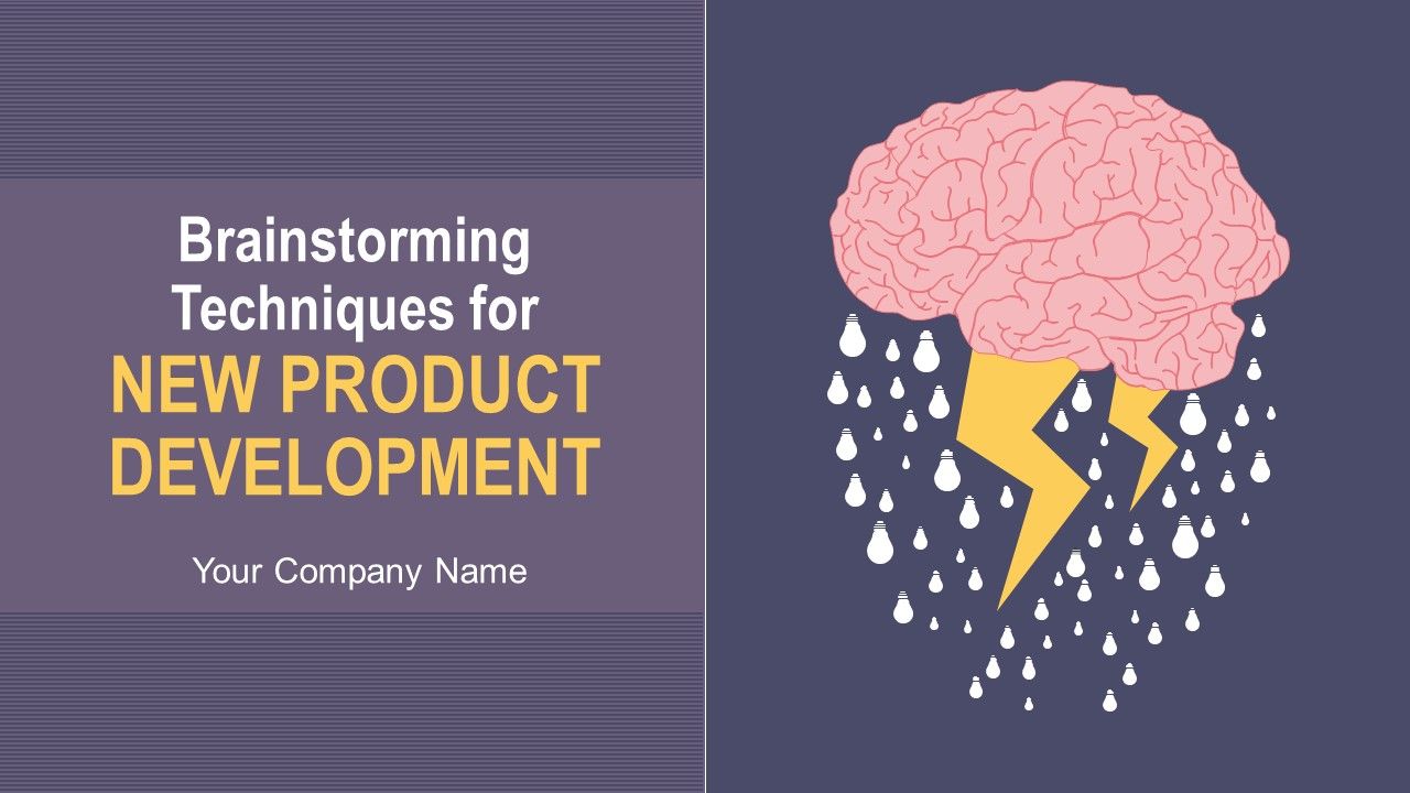 Brainstorming techniques for new product development powerpoint presentation with slides Slide01
