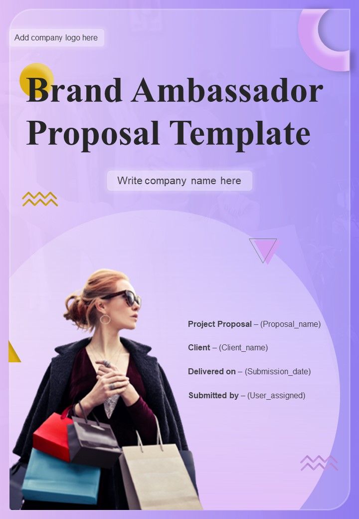 Brand Ambassador Proposal Slide Team