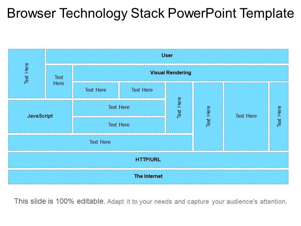 Browser technology stack powerpoint template Slide01