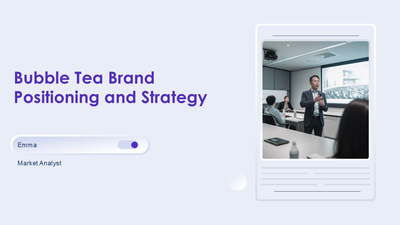 Bubble Tea Brand Positioning And Strategy PPT Mockup AT Bubble Tea Brand Positioning And Strategy PPT Mockup AT