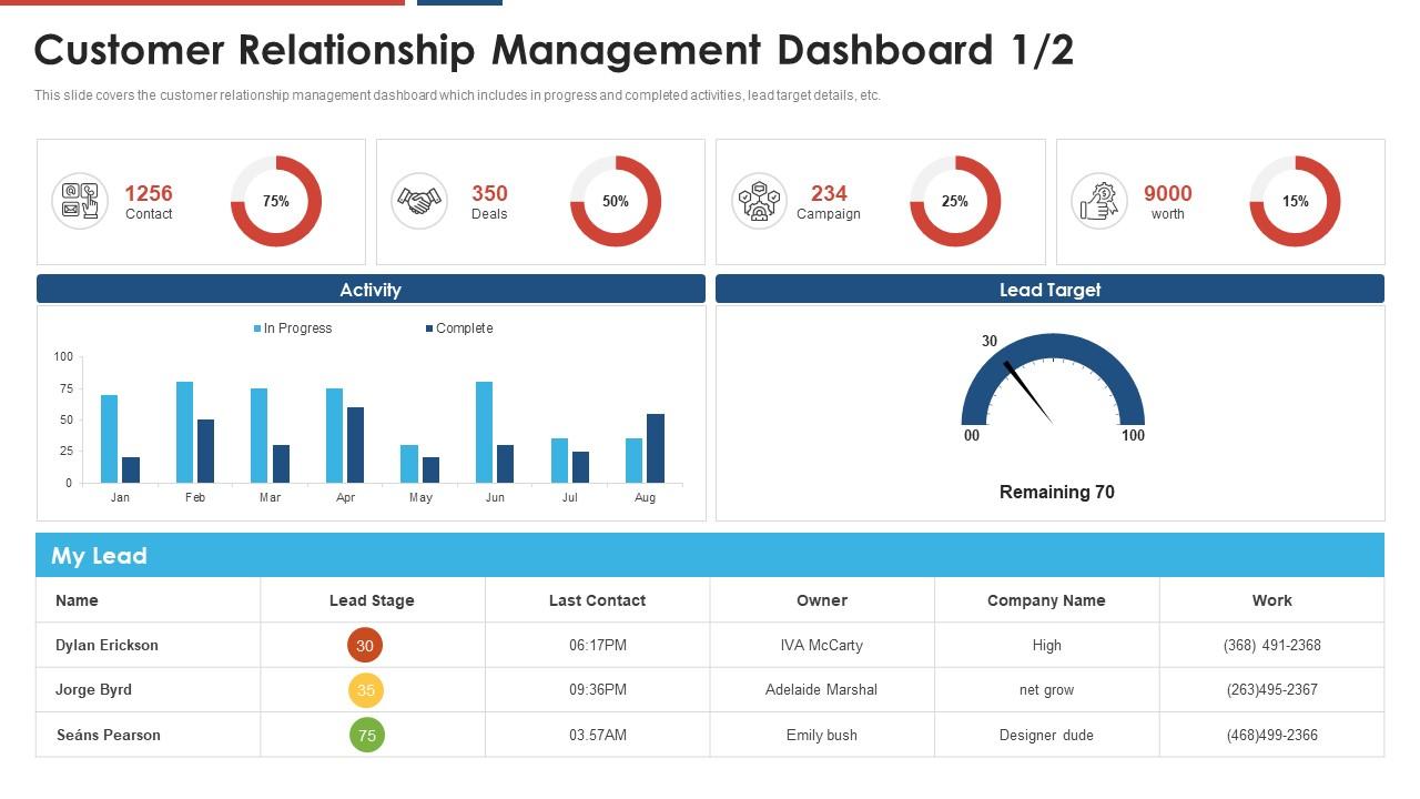 Build a dynamic partnership customer management dashboard Slide01