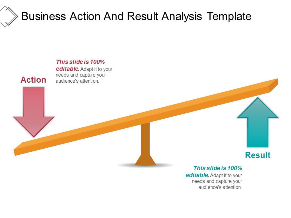 Business action and result analysis template powerpoint layout Slide01