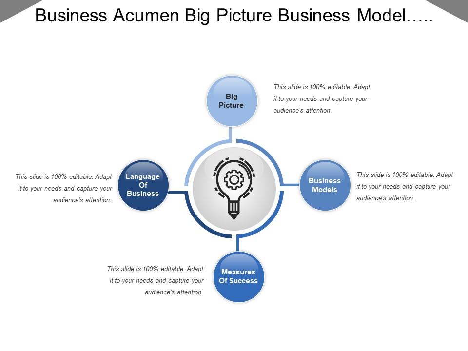 Business acumen big picture business model measuring success Slide00