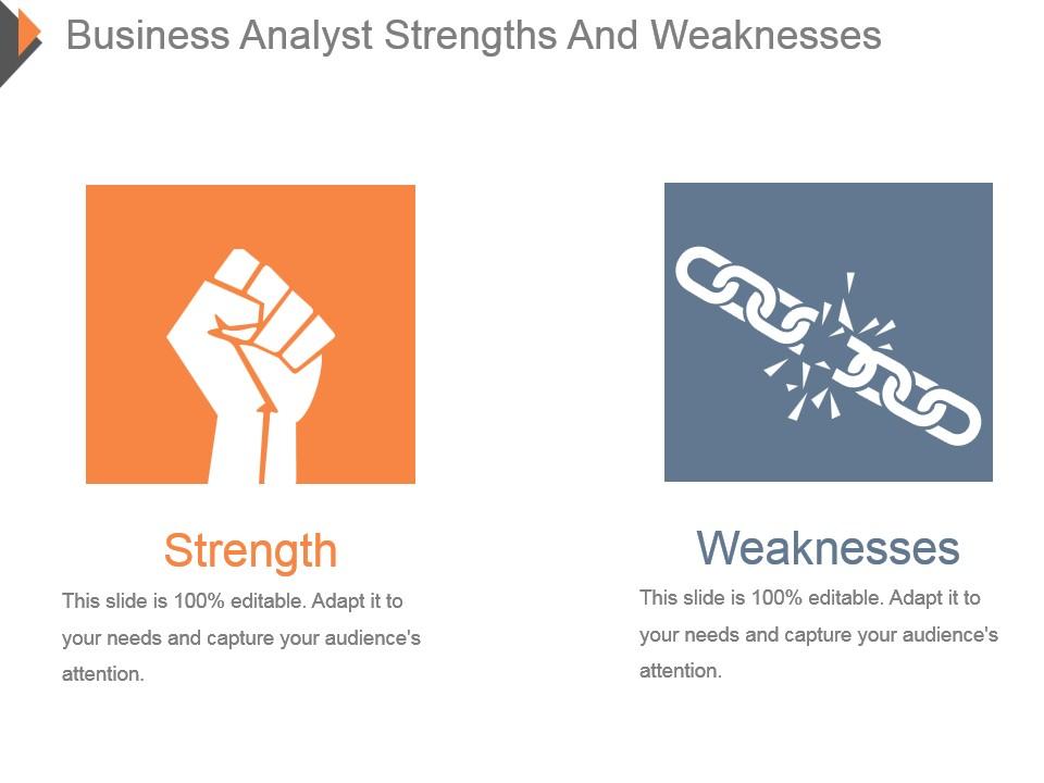 Business analyst strengths and weaknesses powerpoint ideas Slide00