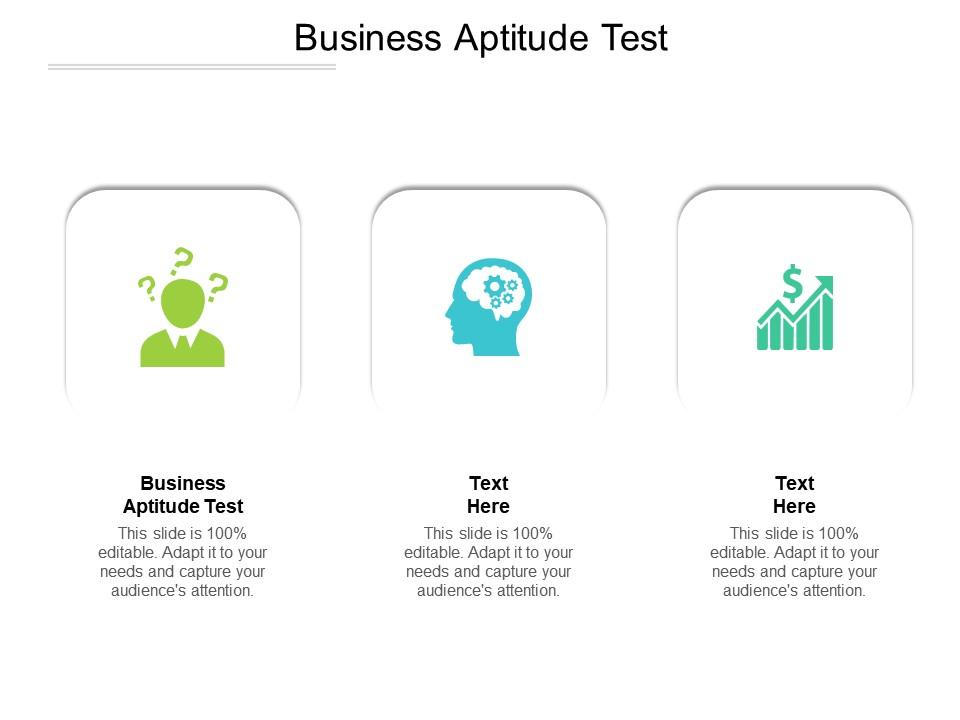 Business Aptitude Test Ppt Powerpoint Presentation Summary Icons Cpb Presentation Graphics