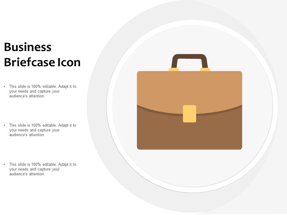 Business Briefcase Icon | Presentation PowerPoint Templates | PPT Slide  Templates | Presentation Slides Design Idea