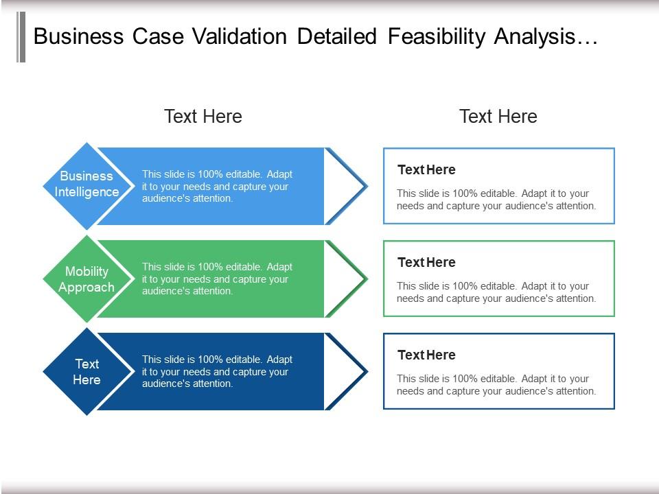 Business case validation detailed feasibility analysis technology assessment Slide00