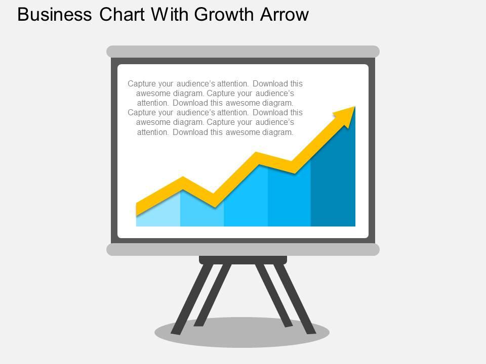 business_chart_with_growth_arrow_flat_powerpoint_design_Slide01