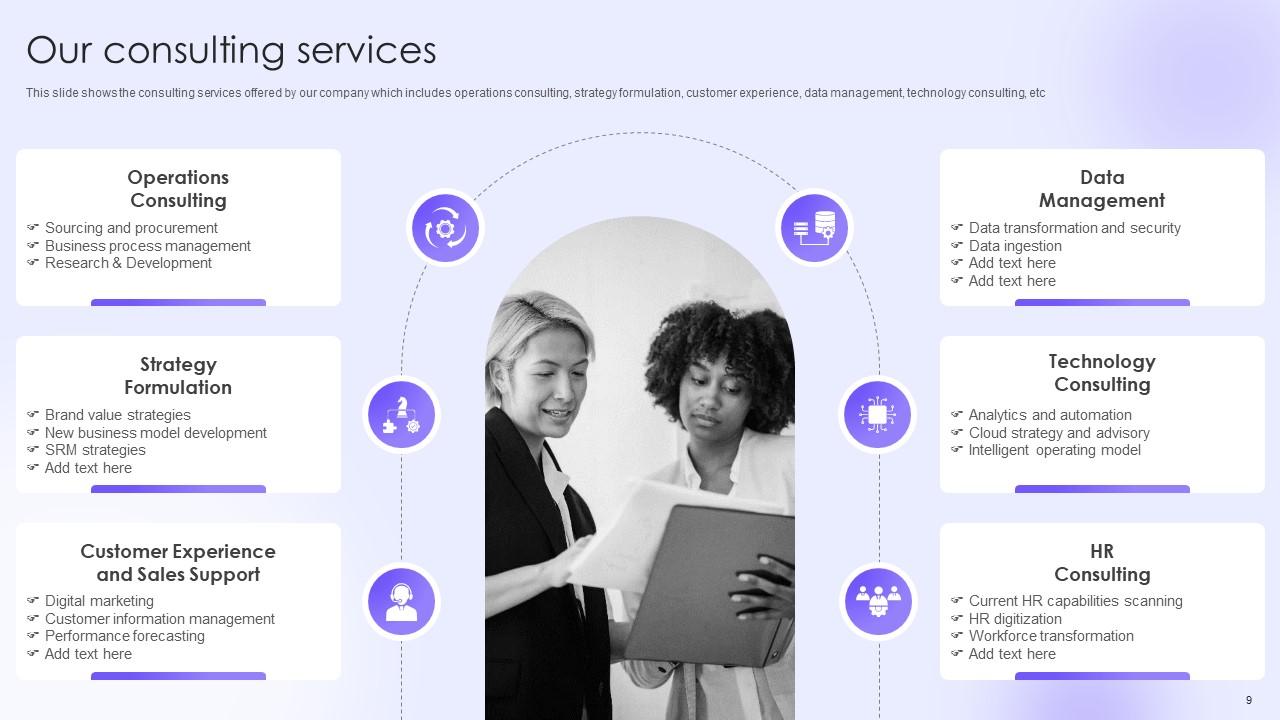 Business Consulting Services Company Profile Powerpoint Presentation