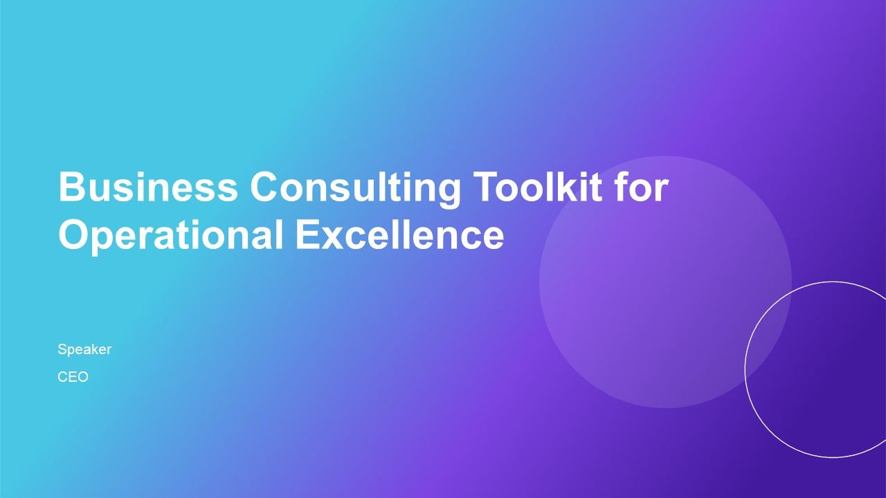 Business Consulting Toolkit For Operational Excellence PPT Summary AT