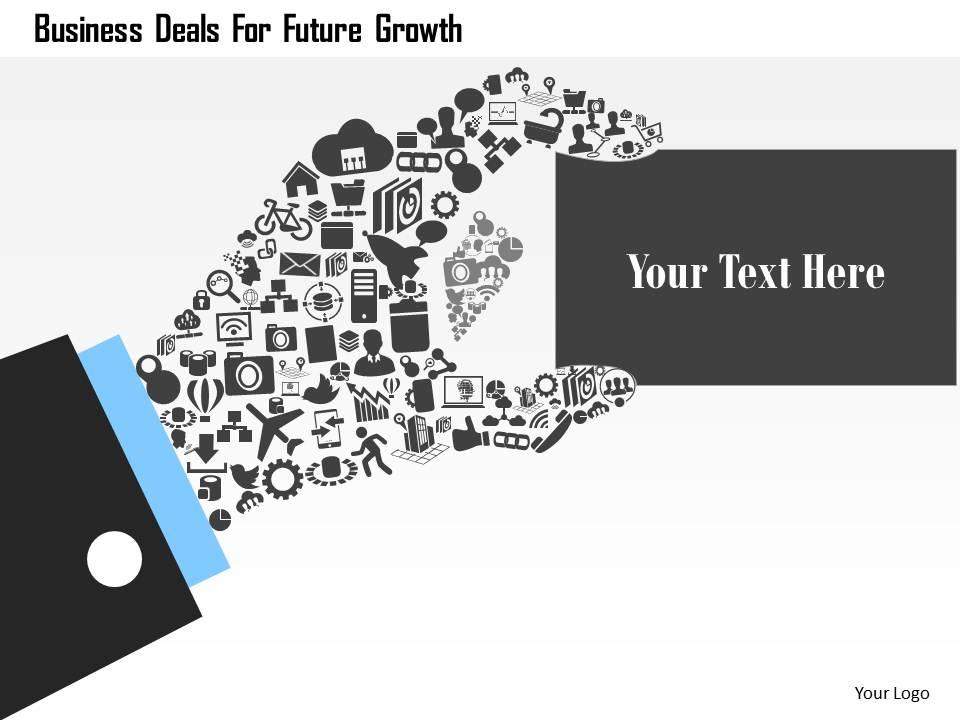 Business deals for future growth flat powerpoint design Slide01