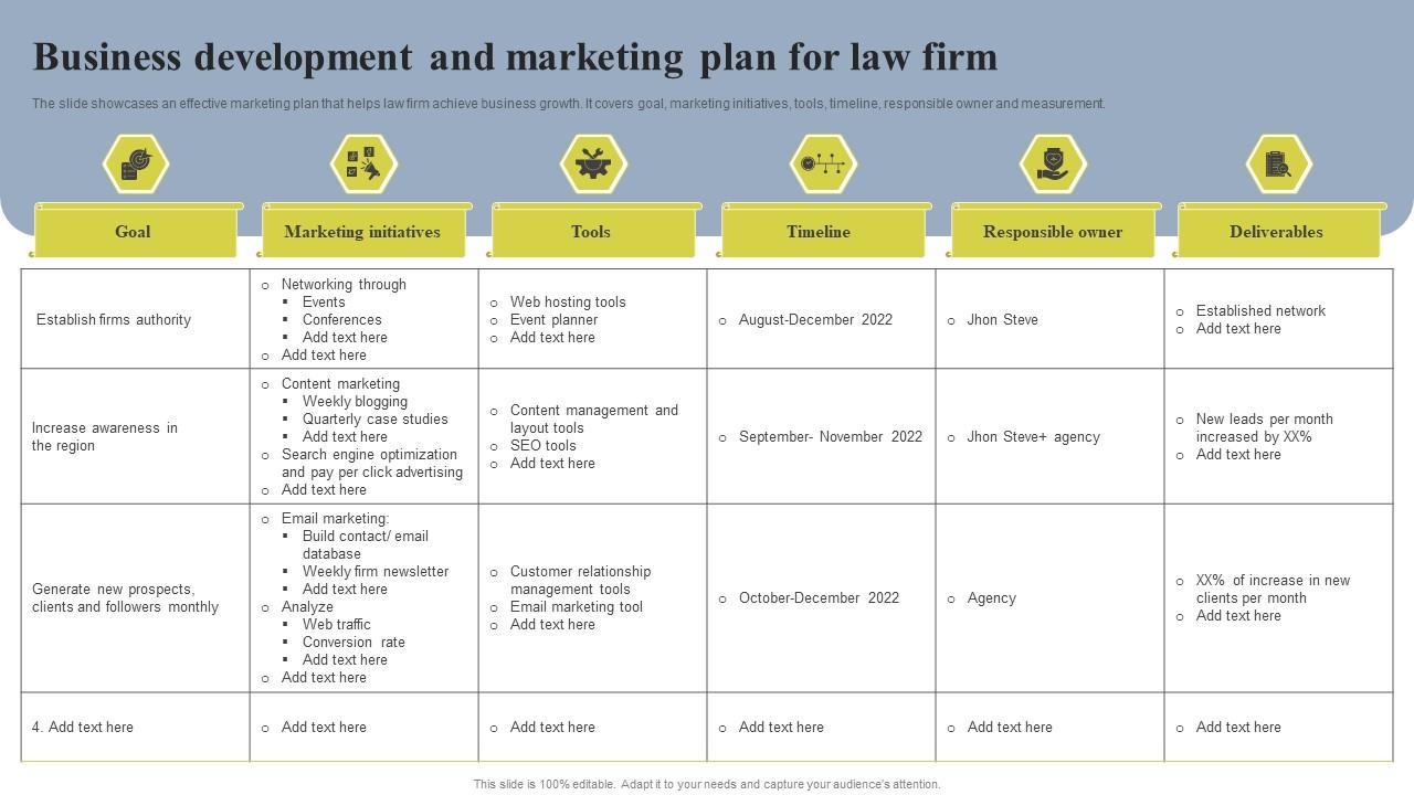 business development strategy law firm