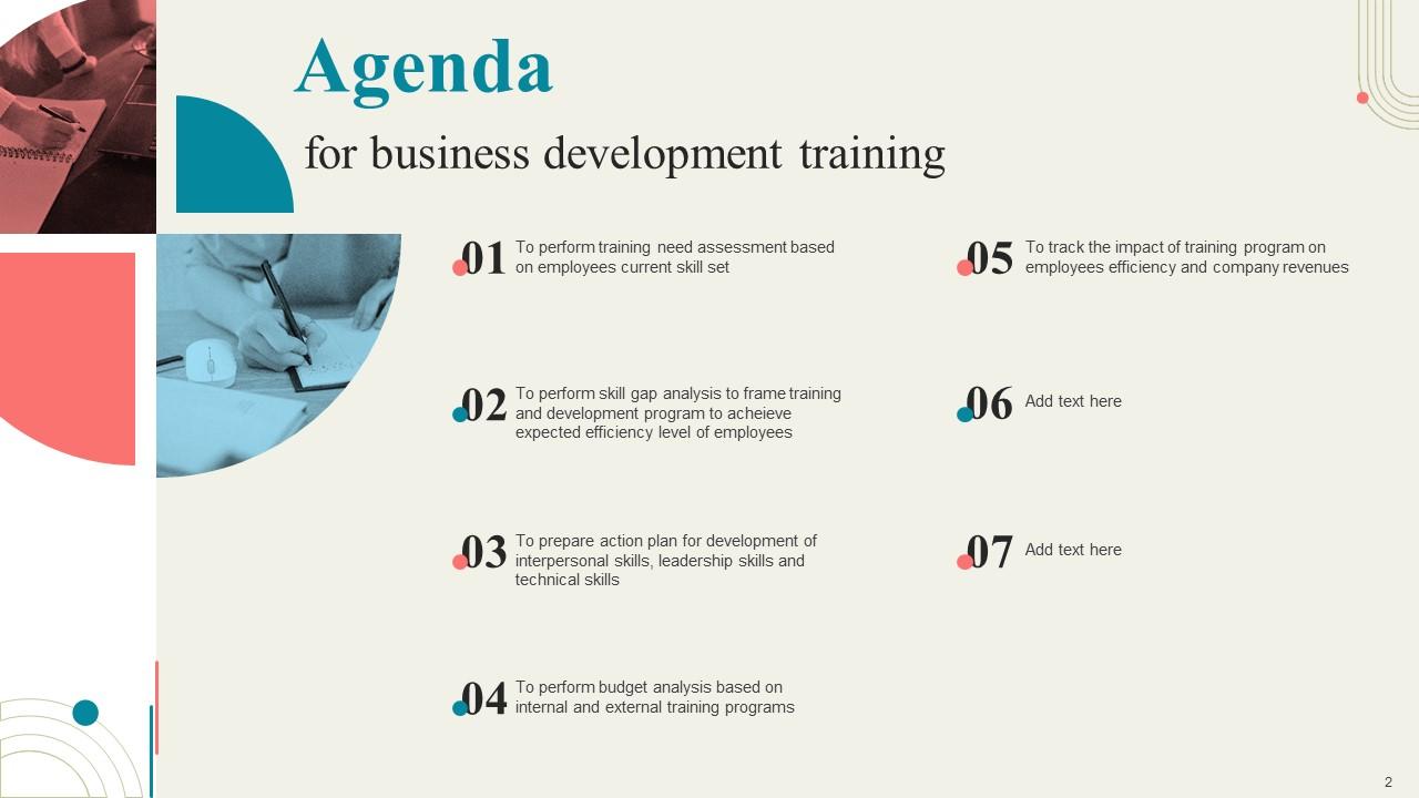 Business Development Training Powerpoint Presentation Slides PPT Template