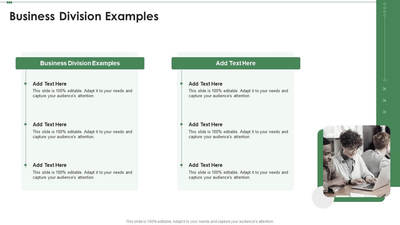 Business Division Examples In Powerpoint And Google Slides Cpb PPT Sample