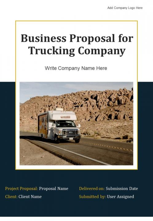 sample business plan for trucking services