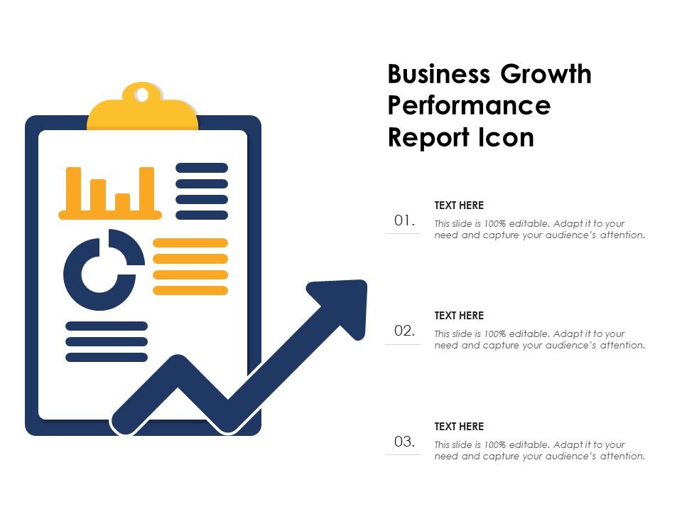 Business growth performance report icon Slide00