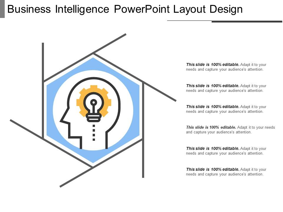 Business intelligence powerpoint layout design Slide01