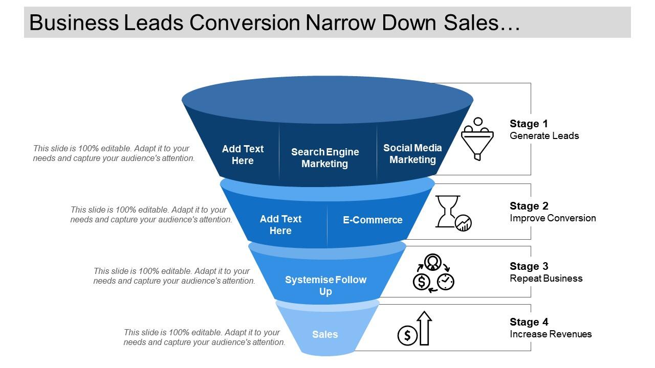business_leads_conversion_narrow_down_sales_funnel_with_icons_Slide01