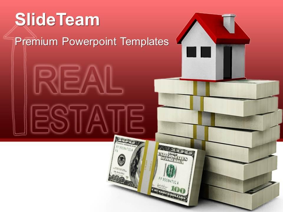 Business marketing strategy housing rates real estate leadership ppt design slides powerpoint Slide01