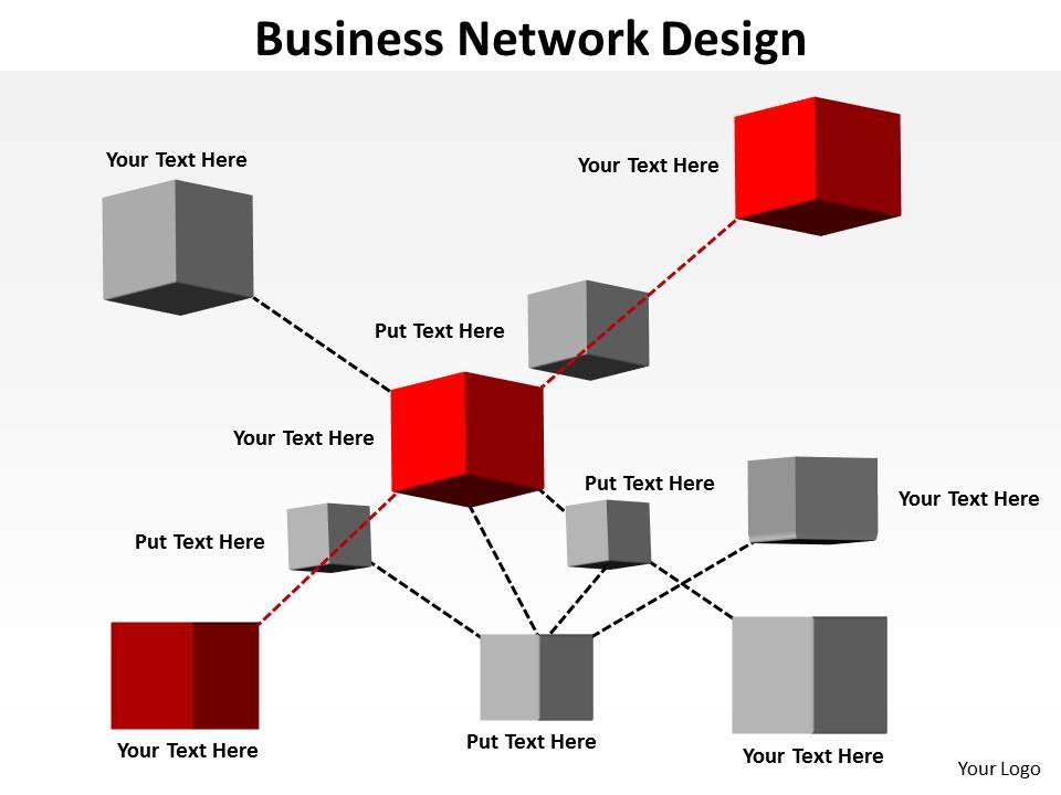 business_network_design_shown_by_inter_connected_blocks_cubes_boxes_powerpoint_templates_0712_Slide01