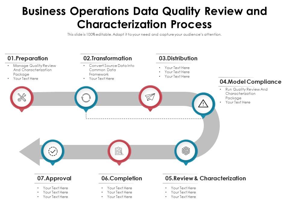 Business Operations Data Quality Review And Characterization Process