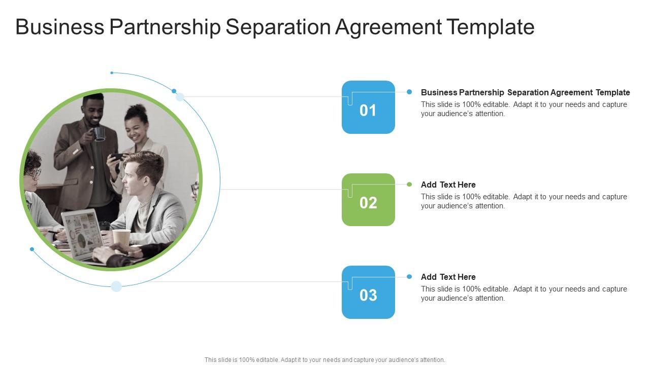 Business Partnership Separation Agreement Template In Powerpoint And