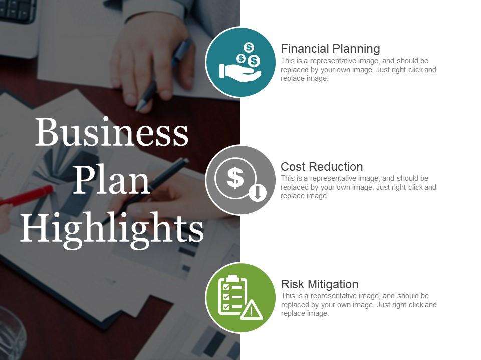 Business plan highlights powerpoint layout Slide00
