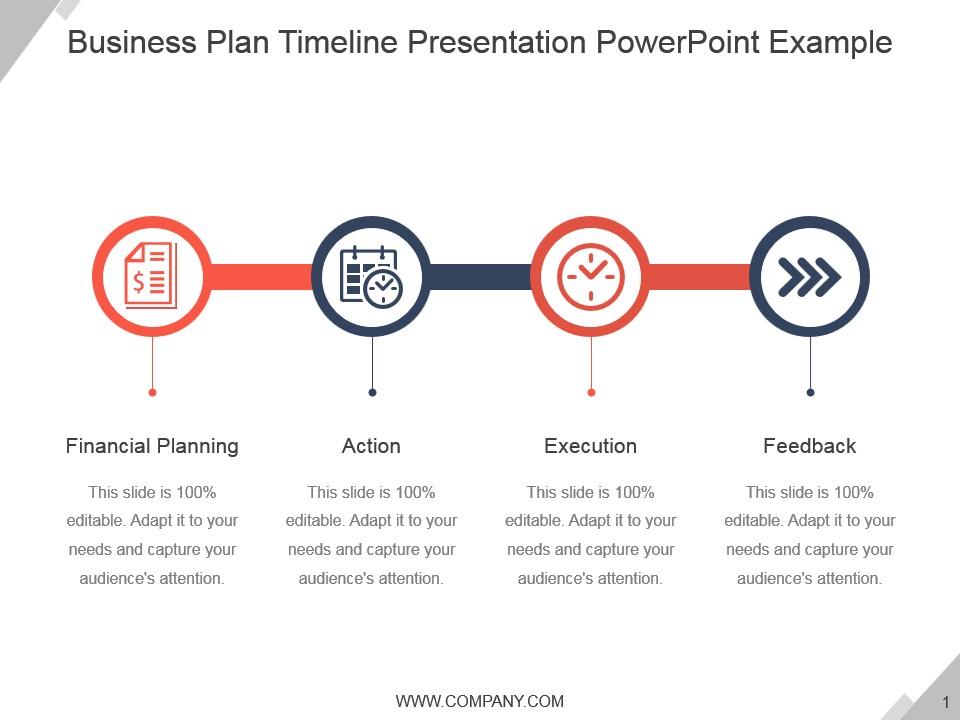 Business plan timeline presentation powerpoint example Slide00