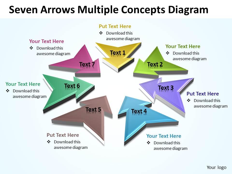business_powerpoint_templates_seven_arrows_multilple_concepts_diagram_sales_ppt_slides_7_stages_Slide01